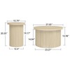 LIVAREEmlen Coffee Table Set of 2 ,Round Coffee Table,Modern Side Tables Accent End Table for Living Room ,Apartment - 2 of 4