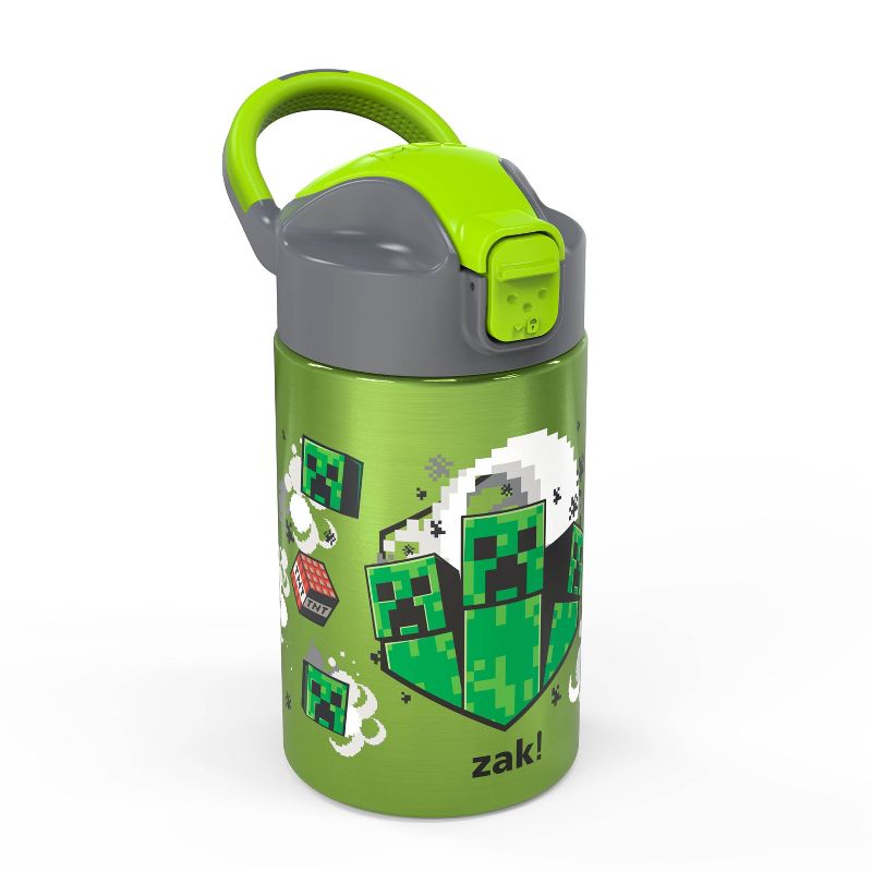 14oz Stainless Steel Vacuum Valiant Portable Drinkware Bottle &#39;Minecraft&#39; - Zak Designs, 2 of 8