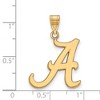 Black Bow Jewelry 14k Yellow Gold Alabama Crimson Tide NCAA Large Pendant - 2 of 3