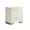 NicBex 23.25 Inch Nightstand with 2 Drawers,Bedside Tables with USB Charger for Bedroom,Living Room - 2 of 4