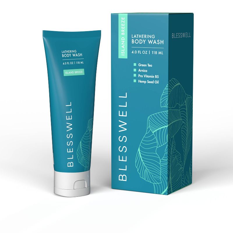 Blesswell Lathering Body Wash - Fresh Scent - 4 fl oz, 4 of 6