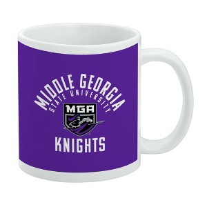 Middle Georgia State University Knights Logo Ceramic Coffee Mug Novelty Gift Mugs for Coffee Tea and Hot Drinks 11oz White - 1 of 4