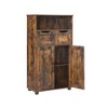 GDFStudio Akali Farmhouse 23.6'' Storage Cabinet with Double-Door, Drawers and Adjustable Shelves - 3 of 4