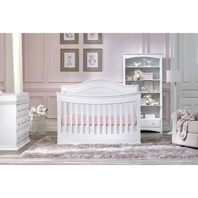 Classic White Adjustable 75'' Children's Bookcase with Drawer