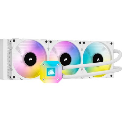 Corsair iCUE H150i ELITE CAPELLIX Liquid CPU Cooler - White - 37 dB(A) Noise - Liquid Cooler Cooler - Magnetic Levitation