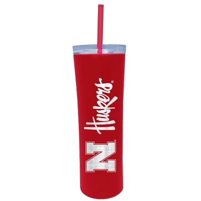 NCAA Nebraska Cornhuskers 18oz Stainless Steel Skinny Tumbler