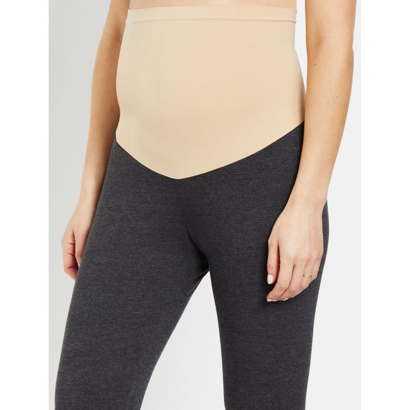 Essential Stretch Secret Fit Belly Heathered Maternity Leggings | Motherhood Maternity, 5 of 7