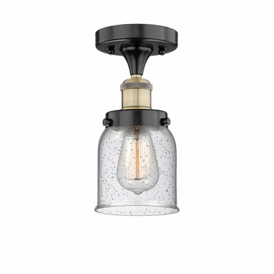 Bell - 1 Light Semi-Flush Mount In Industrial Style-8.25 Inches Tall and 6.5 Inches Wide