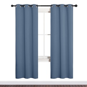 NICETOWN Grommet Top Blackout Curtains, Thermal Insulated Noise Reducing Window Drapes (Set of 2) - 1 of 4