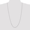 Black Bow Jewelry 1.65mm 14k White Gold Diamond Cut Solid Cable Chain Necklace - 2 of 4