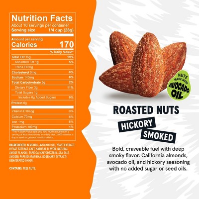 Wild Fox Roasted Hickory Smoked Almonds - 10oz
