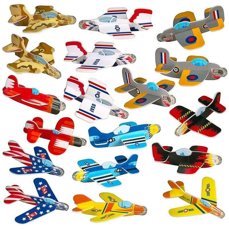 Neliblu Styrofoam Mini Plane Bulk Toys Airplanes for Party Favors, 72-Pack, 1 of 7