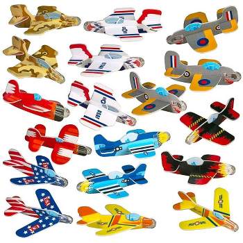 Neliblu Styrofoam Mini Plane Bulk Toys Airplanes for Party Favors, 72-Pack