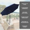 Four Seasons Courtyard 9 Foot Crank Lift Auto Tilt System Patio Umbrella - 4 of 4