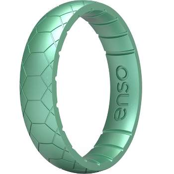 Enso Rings Halo Elements Series Silicone Ring - 6 - Platinum