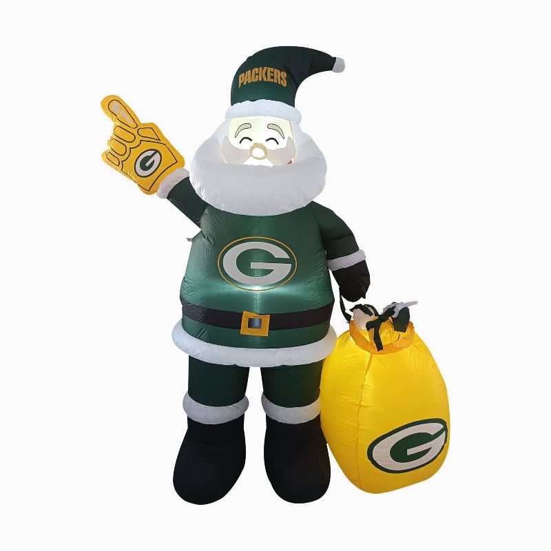 NFL Green Bay Packers Inflatable Santa, 1 of 2