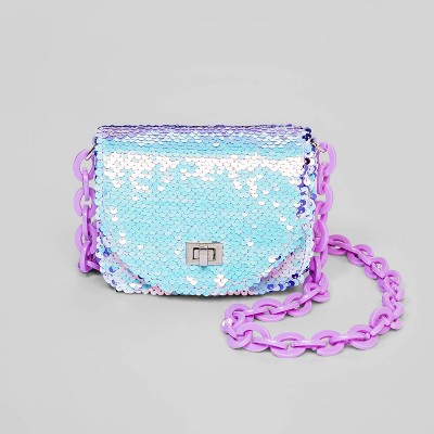 Girls' Flip Sequin Crossbody Bag - Cat & Jack™ Purple
