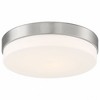 Access Lighting Roma 1 - Light Flush Mount in  Brushed Steel - 4 of 4