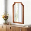 KTMBDW Solid Wood Framed Vanity Rounded Corner Bathroom Mirrors for Over Sink Wall, 30x20 Inch Large Mirror, for Restroom - 2 of 4