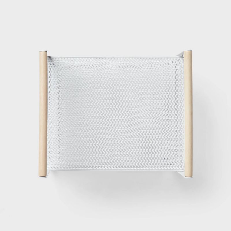 Metal 3-Tier Adjustable Shelf Box Organizer White - Brightroom&#8482;, 4 of 5