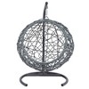 Chery Life Cat Swing Bed with Stand & Cushion, Rattan Wicker Swing Chair, Hanging Swinging Cat Bed for Cats, Small Dogs, and Small Animals - 3 of 4