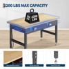 48"or 60" Garage Workbench - 2000lb Capacity, 28"-40" Manual Adjustments Height Workshop Table for Home Office - 3 of 4