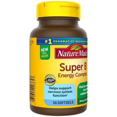 Nature Made Super B Energy Complex Softgels - 60ct : Target