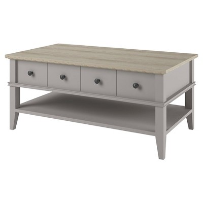 light gray coffee table