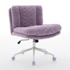 MOEPISY Wider seat Office Chair, Adjustable Desk Chair Swivel Office Chair, Violet - 2 of 4