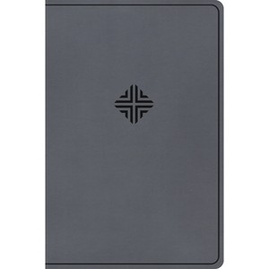 CSB Large Print Thinline Bible, Value Edition, Charcoal Leathertouch - by  Csb Bibles by Holman (Leather Bound) - 1 of 1