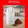 Betty Crocker Electric Coffee Grinder for to 12 Cups, Stainless Steel Bowl & Blades, Coarse to Fine, Double Action Safety-Lock, Easy Handling, White - 4 of 4