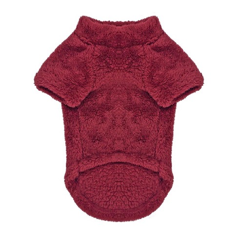 Doggie Design Soft Plush Pullover - Burgundy (sm) : Target