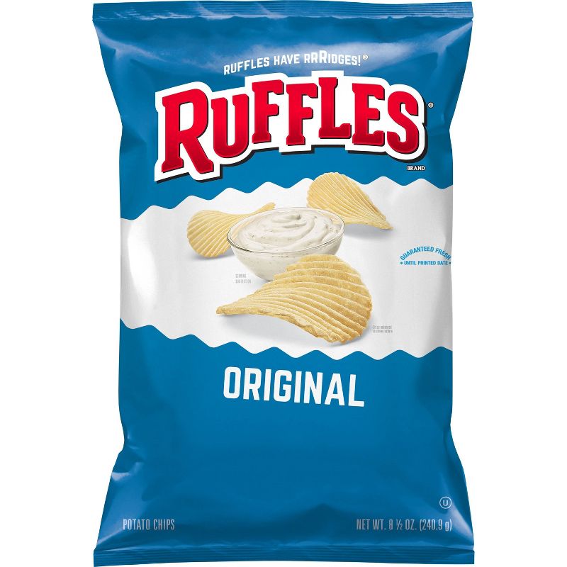 Ruffles Original Flavor Ridged Potato Chips - 8.5oz, 1 of 4