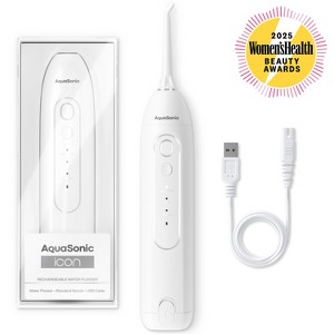 AquaSonic Icon Electric Water Flosser - Rechargeable, Included Jet Tip, Charging Cord, Home & Travel Use - 1 of 4