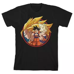 Dragon Ball Super Goku Group Art Youth Black T-shirt : Target