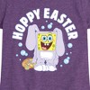 Girls' - SpongeBob Squarepants - Hoppy Easter Fitted Short Sleeve Graphic T-Shirt - 2 of 4