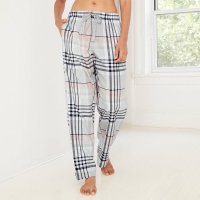 checkered pj pants women's