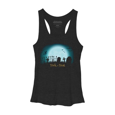 Women's Design By Humans Trick or treat By darkstroke Racerback Tank Top