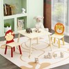Dolonm Kids Table and Chairs Set, Toddler Wood Activity Play Table - 2 of 4