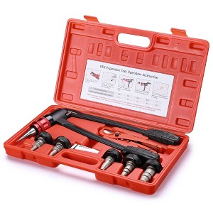 Yescom PEX Expansion Tool Kit 3/8" 1/2" 3/4" 5/8" 1" PEX-a Tube Expander with Auto Rotation Heads - 1 of 4