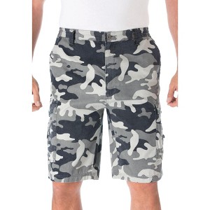 KingSize Men's Big & Tall 10" Side Elastic Canyon Cargo Shorts - 1 of 4