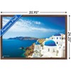 Trends International Santorini Island Framed Wall Poster Prints - 3 of 4