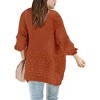 Girls Open Front Long Sleeve Cardigan Color Block Knit Oversized Kids Sweaters Cardigan Coat - 2 of 2