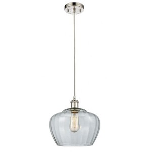 Fenton - 1 Light Cord Hung Mini Pendant In Industrial Style-11 Inches Tall and 11 Inches Wide - 1 of 1