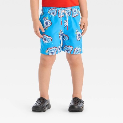 Toddler Boys' 4th of July Sharks with Sparklers Swim Shorts - Cat & Jack™ Blue