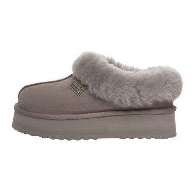 Women Leather Slippers - Topknot