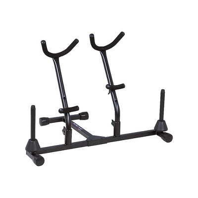 On-Stage Double Saxophone Stand with Two Pegs