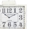 15"x16" Metal Pocket Watch Style Wall Clock White - Olivia & May: Vintage-Inspired, Analog Display, Indoor Decorative Timepiece - 4 of 4