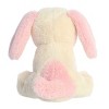 Aurora Small Peach Puppy Eco Nation Eco-Friendly Stuffed Animal White 7" - 4 of 4