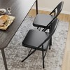 Folding Chairs 4 Pack, Sturdy metal frame supports up to 350 lbs£¬ Portable folding chairs ideal for dining, living, office, and outdoor events. - 4 of 4